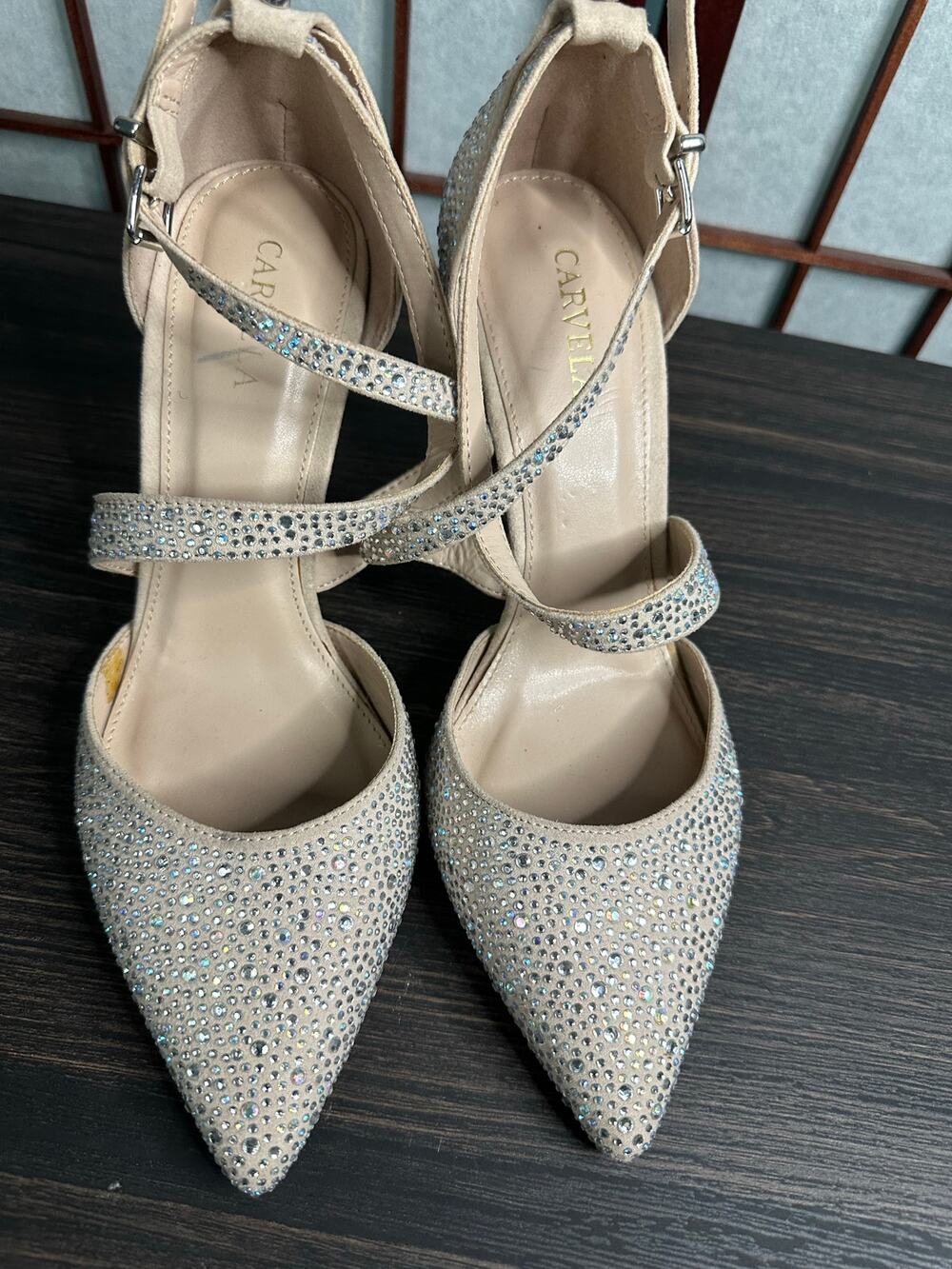 Carvela Women's 38.5 Wedding New years eve dress pump strappy